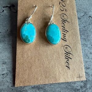 Mohave Turquoise Sterling Silver Earrings